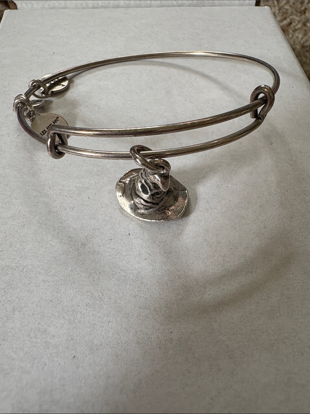 Alex and Ani Harry Potter Sorting Hat Silver Adjustable Stacking Bracelet